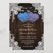 Uitnodiging tot het uitzenden van een huwelijk met (Voorkant / Achterkant)