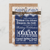 Uitnodiging tot het uitzenden van een huwelijk tus (Voorkant / Achterkant)