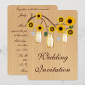 Uitnodiging tot het uitzenden van een huwelijksrei (Voorkant / Achterkant)