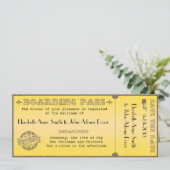 Uitnodiging tot het uitzenden van een  instapkaart (Staand voorkant)