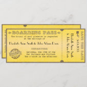 Uitnodiging tot het uitzenden van een  instapkaart (Voorkant / Achterkant)