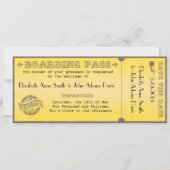 Uitnodiging tot het uitzenden van een  instapkaart (Voorkant)