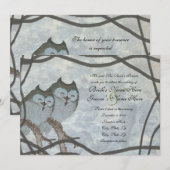 uitnodiging tot het uitzenden van een Japans blau (Voorkant / Achterkant)