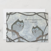 uitnodiging tot het uitzenden van een Japans blau (Achterkant)