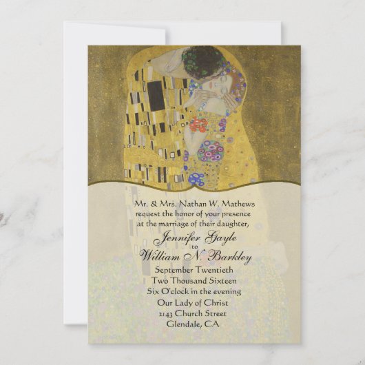 Uitnodiging tot het uitzenden van een kunsthuwelij (Voorkant)