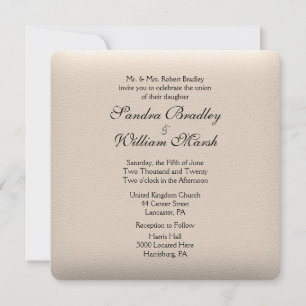 Uitnodiging tot het uitzenden van een lederen blik