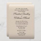 Uitnodiging tot het uitzenden van een lederen blik (Voorkant / Achterkant)