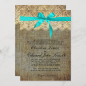 Uitnodiging tot het uitzenden van een lichte blauw (Voorkant / Achterkant)