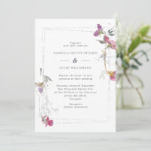 uitnodiging tot het uitzenden van een Lila zomer  (Staand voorkant)