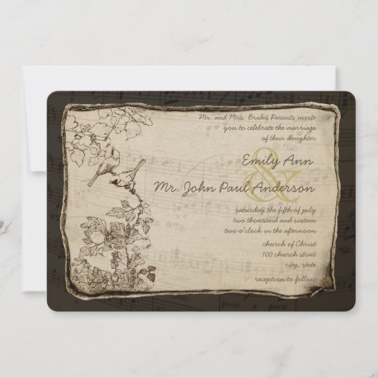 Uitnodiging tot het uitzenden van een  Lovebird We (Voorkant)