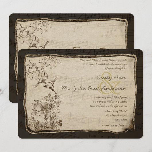 Uitnodiging tot het uitzenden van een  Lovebird We (Voorkant / Achterkant)