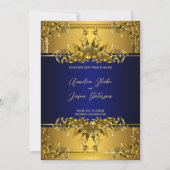 Uitnodiging tot het uitzenden van een luxe goudple (Voorkant)
