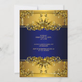 Uitnodiging tot het uitzenden van een luxe goudple (Achterkant)