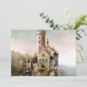 Uitnodiging tot het uitzenden van een medieval Cas (Staand voorkant)