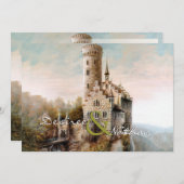 Uitnodiging tot het uitzenden van een medieval Cas (Voorkant / Achterkant)