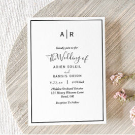 Uitnodiging tot het uitzenden van een modern monog