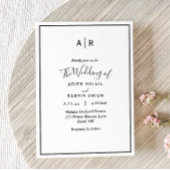 Uitnodiging tot het uitzenden van een modern monog