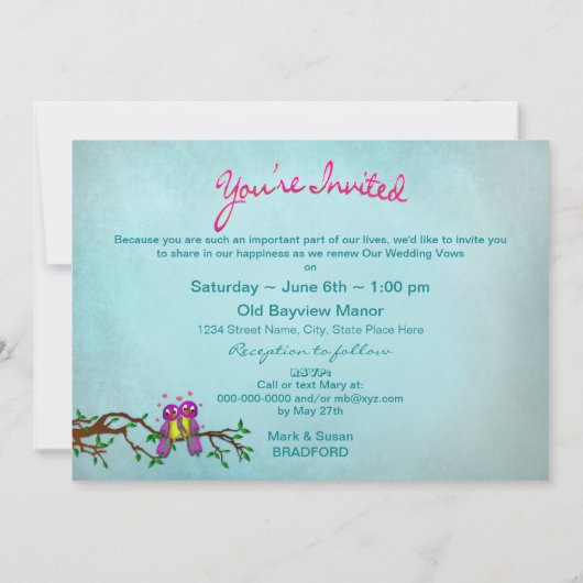 Uitnodiging tot het uitzenden van een nieuwe wedde (Achterkant)