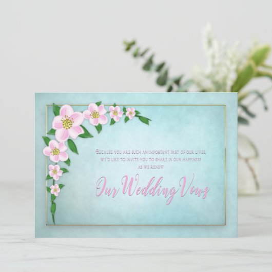 Uitnodiging tot het uitzenden van een nieuwe wedde (Staand voorkant)