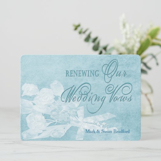 Uitnodiging tot het uitzenden van een nieuwe wedde (Staand voorkant)