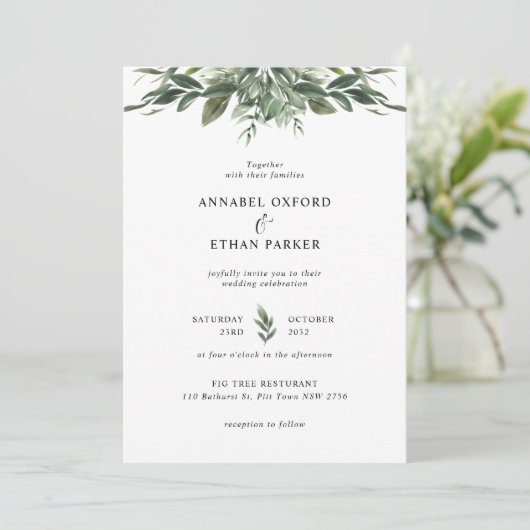 Uitnodiging tot het uitzenden van een olievlek (Staand voorkant)