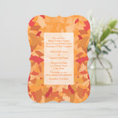 Uitnodiging tot het uitzenden van een Oranje Rode  (Staand voorkant)