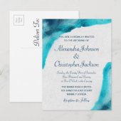 Uitnodiging tot het uitzenden van een organische W Briefkaart (Voorkant / Achterkant)