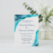 Uitnodiging tot het uitzenden van een organische W Briefkaart (Staand voorkant)