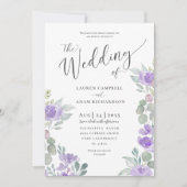 Uitnodiging tot het uitzenden van een Paars met eu (Voorkant)