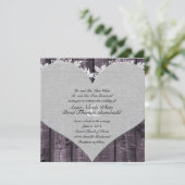 Uitnodiging tot het uitzenden van een Paars-ruwhou (Staand voorkant)