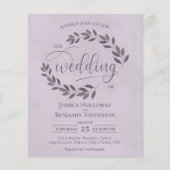 Uitnodiging tot het uitzenden van een Paarse begro (Voorkant)