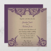 Uitnodiging tot het uitzenden van een Paarse Vinta (Voorkant / Achterkant)