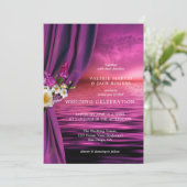 Uitnodiging tot het uitzenden van een Paarse wedde (Staand voorkant)