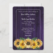 Uitnodiging tot het uitzenden van een Paarse zonne (Voorkant)