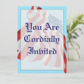 Uitnodiging tot het uitzenden van een patriottisch (Staand voorkant)