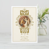 Uitnodiging tot het uitzenden van een peulkatholie (Staand voorkant)