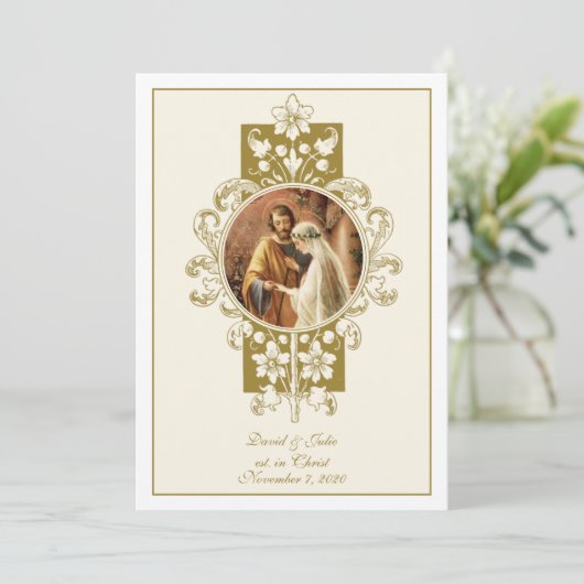 Uitnodiging tot het uitzenden van een peulkatholie (Staand voorkant)