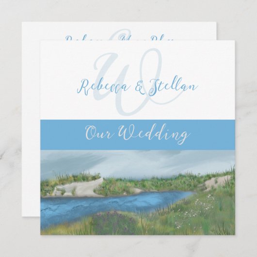 Uitnodiging tot het uitzenden van een Picturesque- (Voorkant / Achterkant)