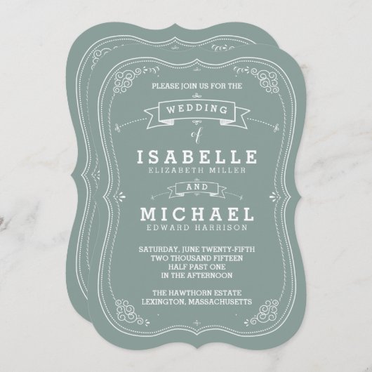 uitnodiging tot het uitzenden van een ribbel | Gr (Voorkant / Achterkant)