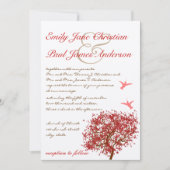 Uitnodiging tot het uitzenden van een rode boom vo (Voorkant)