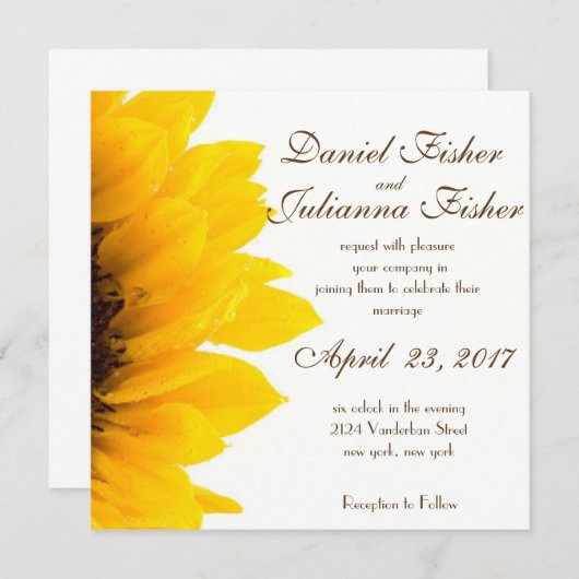 Uitnodiging tot het uitzenden van een roestvrij zo (Voorkant / Achterkant)