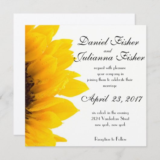 Uitnodiging tot het uitzenden van een roestvrij zo (Voorkant / Achterkant)