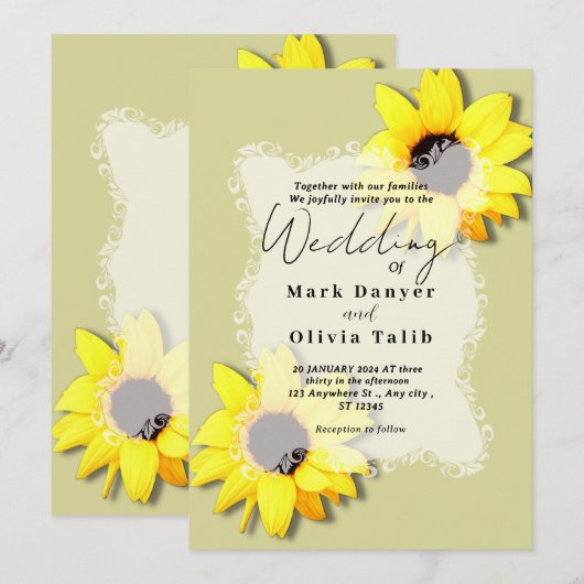 Uitnodiging tot het uitzenden van een roestvrij zo (Voorkant / Achterkant)