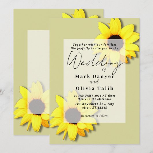 Uitnodiging tot het uitzenden van een roestvrij zo (Voorkant / Achterkant)