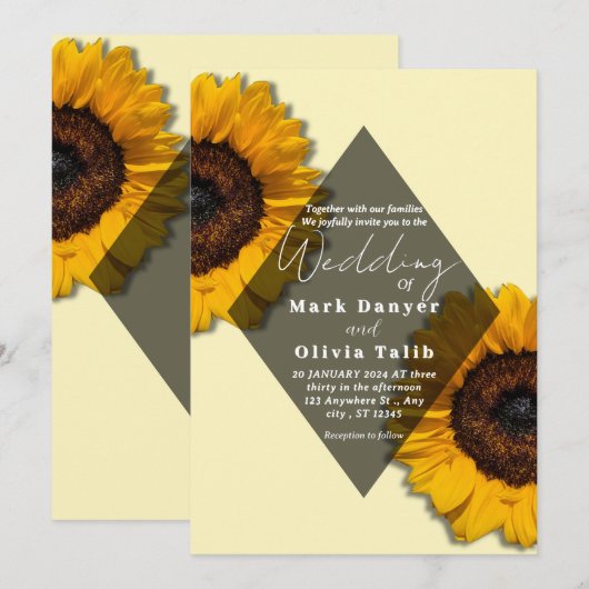 Uitnodiging tot het uitzenden van een roestvrij zo (Voorkant / Achterkant)