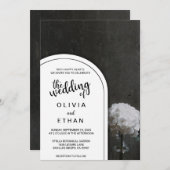 Uitnodiging tot het uitzenden van een roestvrij zw (Voorkant / Achterkant)