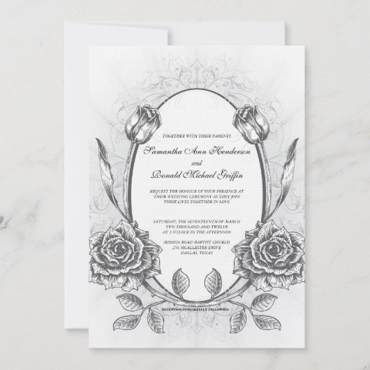 Uitnodiging tot het uitzenden van een Roos (Voorkant)