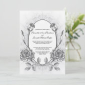 Uitnodiging tot het uitzenden van een  Roos (Staand voorkant)