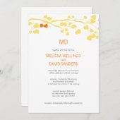 Uitnodiging tot het uitzenden van een rotsgeel en  (Voorkant / Achterkant)