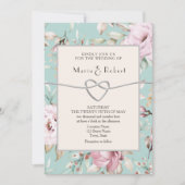 Uitnodiging tot het uitzenden van een roze bruilof (Voorkant)